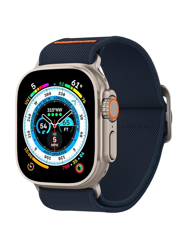 Spigen Fit Lite - Ultra Apple Watch Bandje - 42MM/44MM/45MM/49MM - Navy