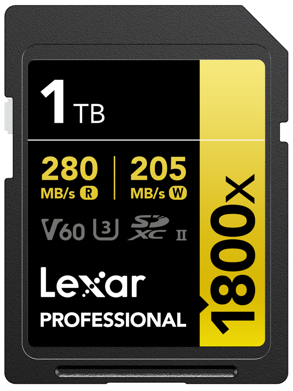 Lexar Professional Goud Series - flash Geheugenkaart - 256 GB - SDXC UHS-II