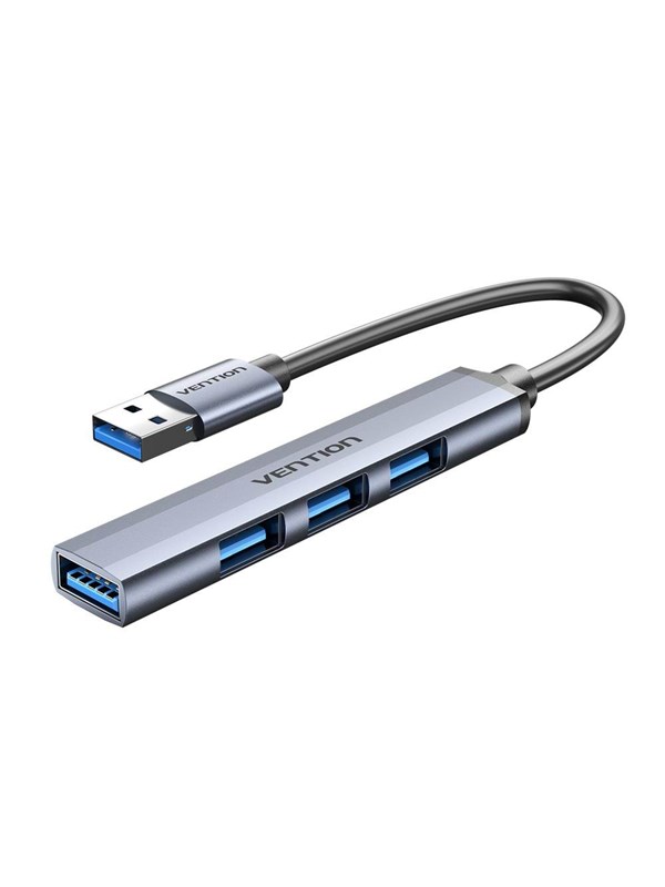 Vention CKOHB interface hub USB 3.2 Gen 1 (3.1 Gen 1) Type-A 5000 Mbit/s Grijs