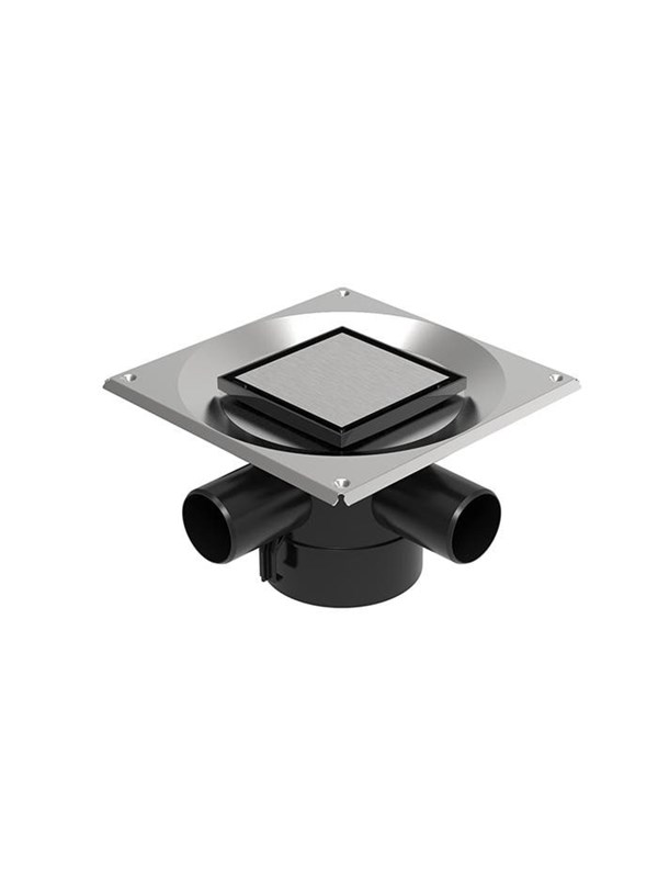 Unidrain Set 2 Square Custom 10x10 Ø110 mm vertical