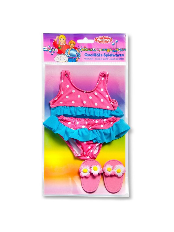 Heless Doll Bikini with Slippers 28-35 cm