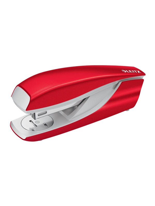 Leitz 55022026 Nietmachine Rood/wit Nietcapaciteit: 30 vel (80 g/m²)