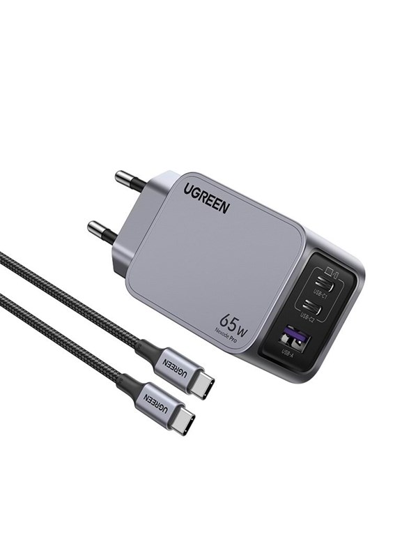 Ugreen 65W Nexode Pro Wandlader Voor Android Iphone Met 1,5M Kabel