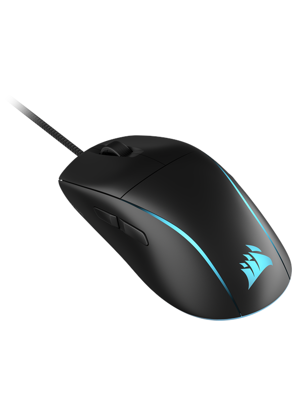 Corsair M75 Lightweight RGB - Gaming muis - Optisch - 6 knoppen - Zwart met RGB-licht