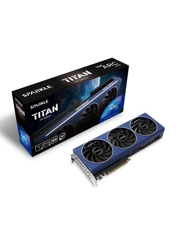 Sparkle Arc A750 Titan OC - 8GB GDDR6 RAM - Grafische kaarten