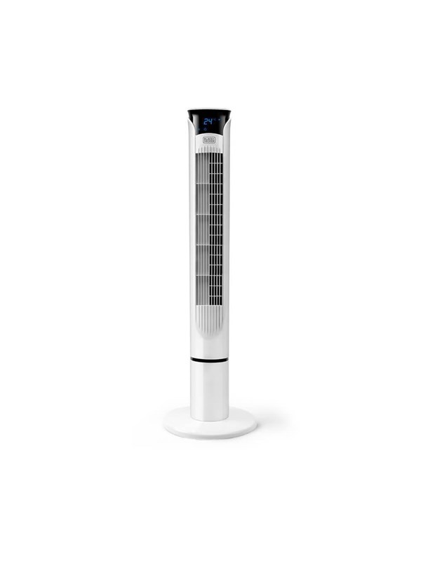 Black & Decker Tower Fan White 102cm