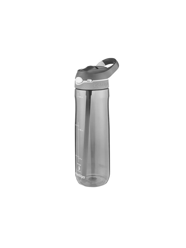 Contigo Ashland Autospout Waterfles met rietje | Grote BPA-vrije Drinkfles van 720ml | Sportfles | Lekvrije Drinkfles | Ideaal voor School, de Sportschool, Fiets, Hardlopen, Wandelen | Smoke