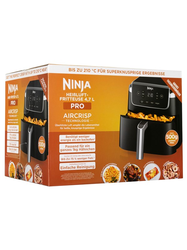 Ninja Airfryer XL Pro - 4.7 liter - 4 Kookprogramma's - 2024 Model - AF140EU