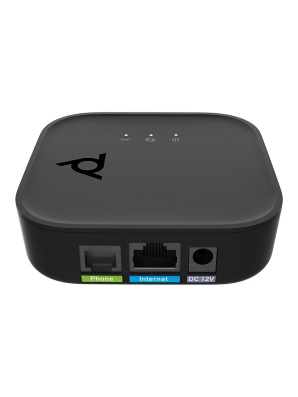 Poly ATA 400 1FXS Voice Port VoIP Adapter with Open SIP and Power Supply (8F3H4AA)