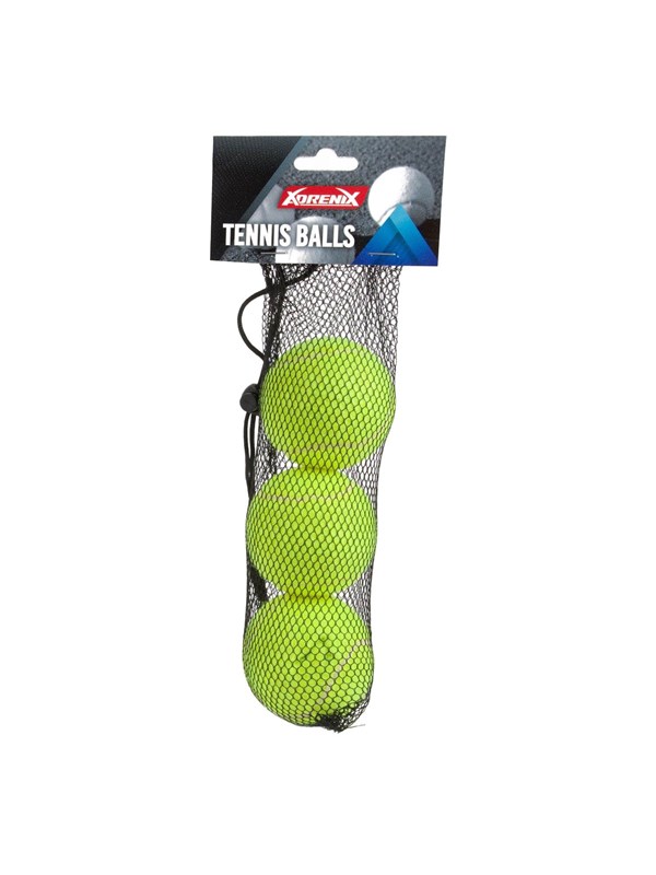 ADRENIX Tennisballen - 3x - hersluitbaar net - geel/groen - speelgoed