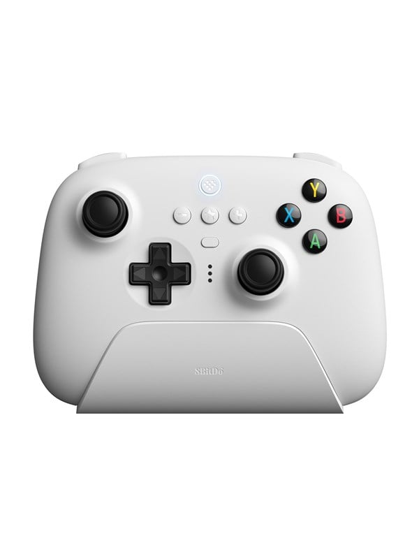 8BitDo Ultimate 2.4G Wireless Controller (Hall Effect) with Charging Dock - White - Wireless Controller - Android