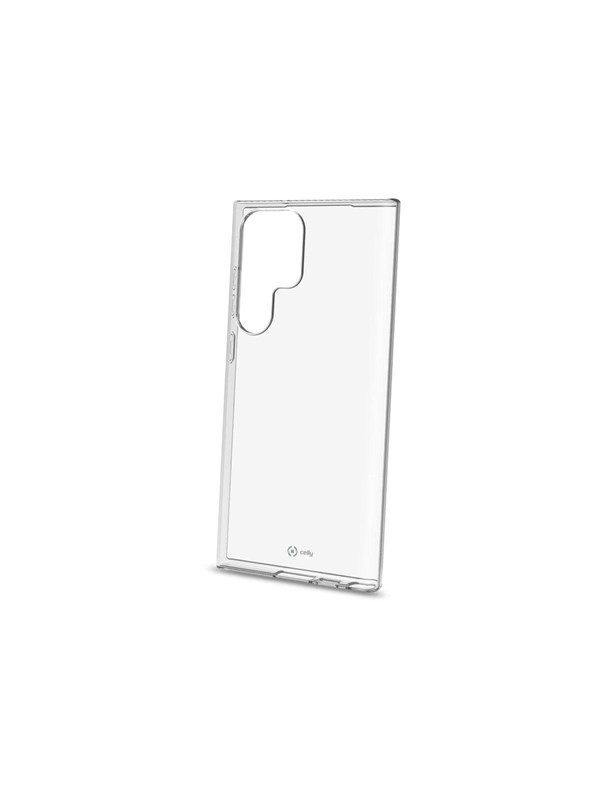 Celly Gelskin Siliconen hoesje - Geschikt voor Samsung Galaxy S23 Ultra - TPU Back cover - Transparant