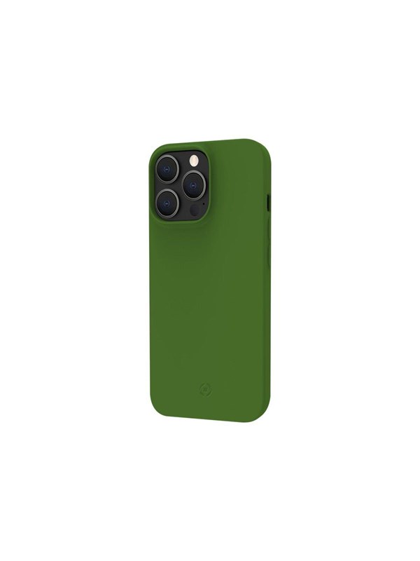 Celly Planet Siliconen hoesje - Geschikt voor Apple iPhone 14 Pro - Recycled TPU Back Cover - Groen