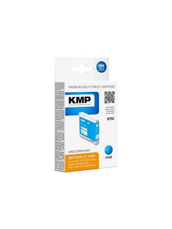 KMP B75C - cyan - compatible - ink cartridge