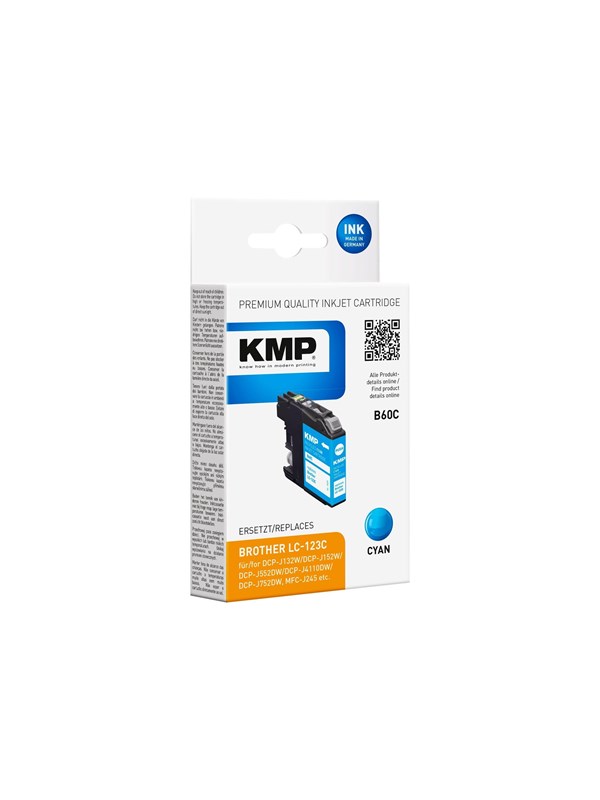 KMP B60C - cyan - compatible - ink cartridge