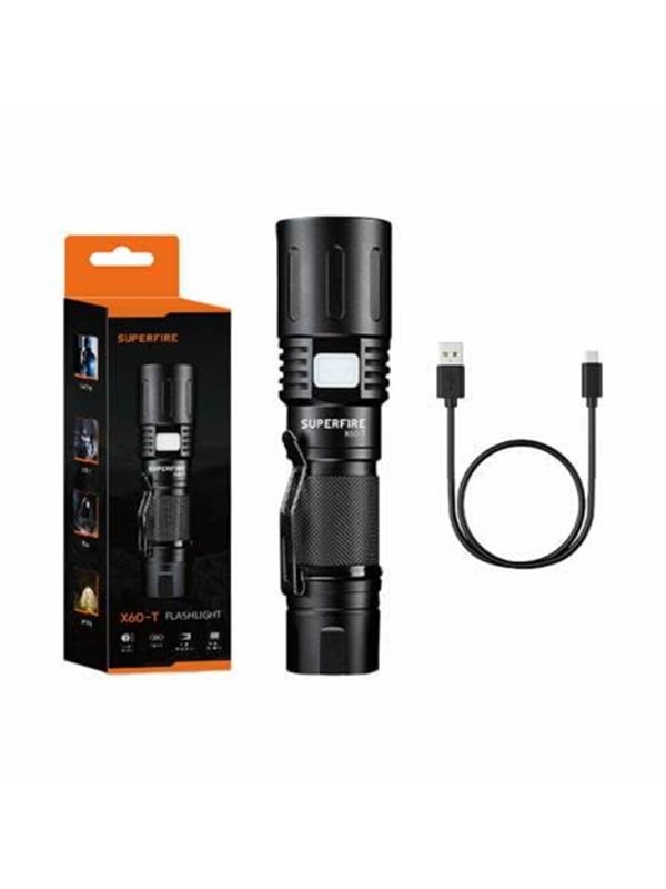 Superfire Flashlight X60-T 1500lm USB