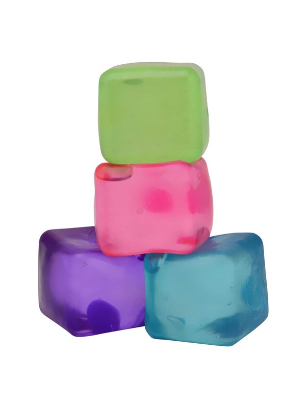 Squishy Cube Transparant – Zachte Stressbal Fidget Toy – Slow Rising – Kleuren assortiment