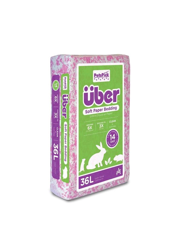 Über Bodembedekking - Versnipperd Papier, Zachte en Kleurrijke Bedding - Roze/Wit - 36 liter
