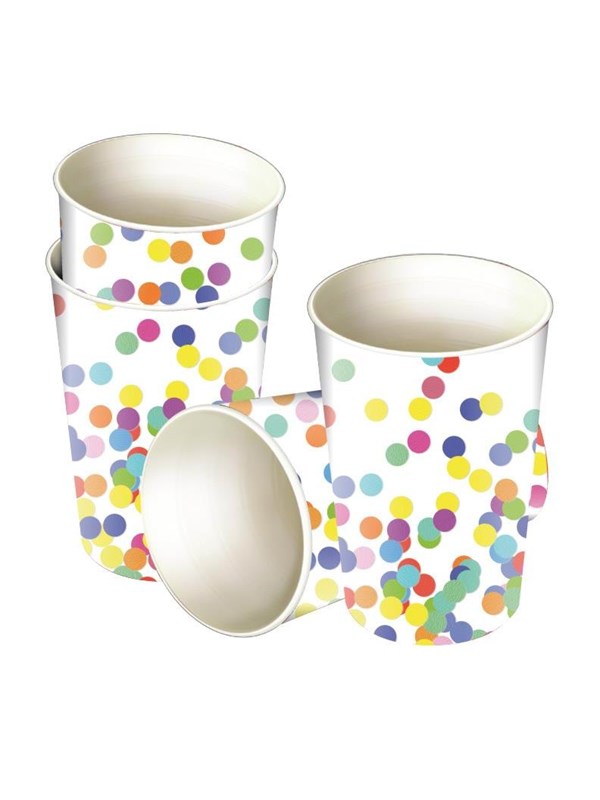 Haza Original Feestbekers Confetti 8 Stuks
