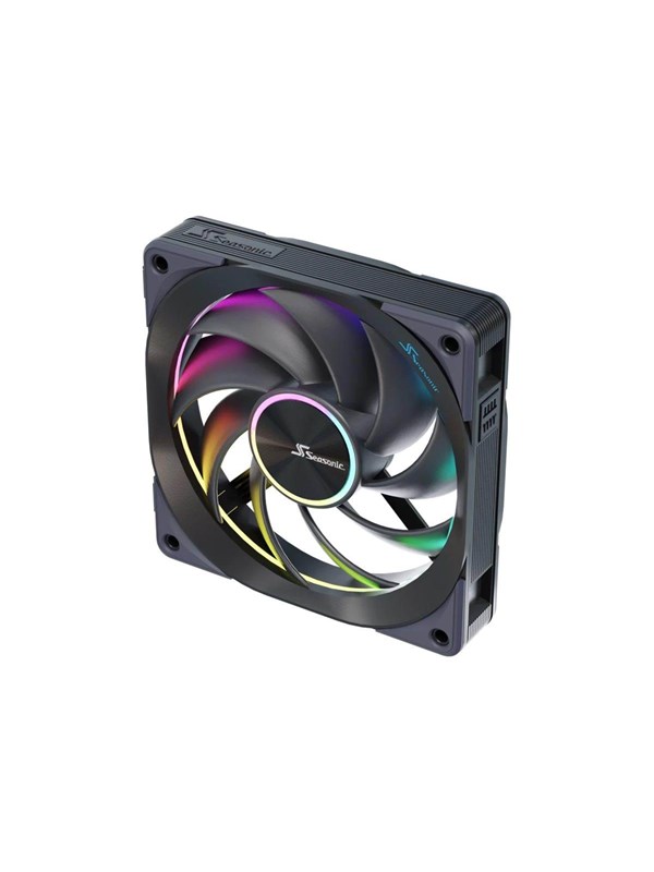Seasonic MagFlow ARGB 1-fan kit - Case ventilator - 120mm - Black
