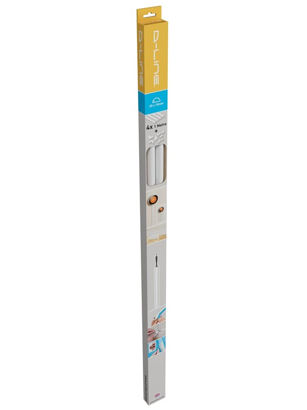 D-LINE D-profile Cable Cover 20/10 4x1m + 8 adapters