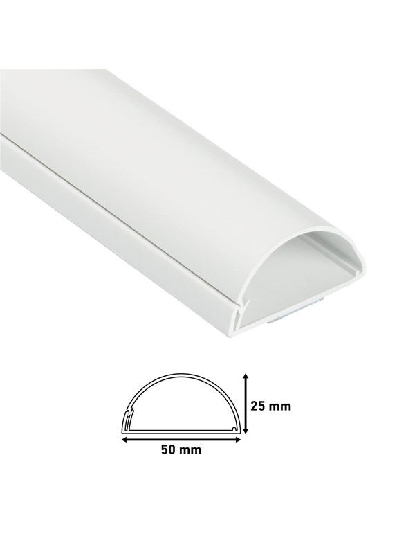D-LINE D-profile Cable Cover 50x25mm 1x1m White