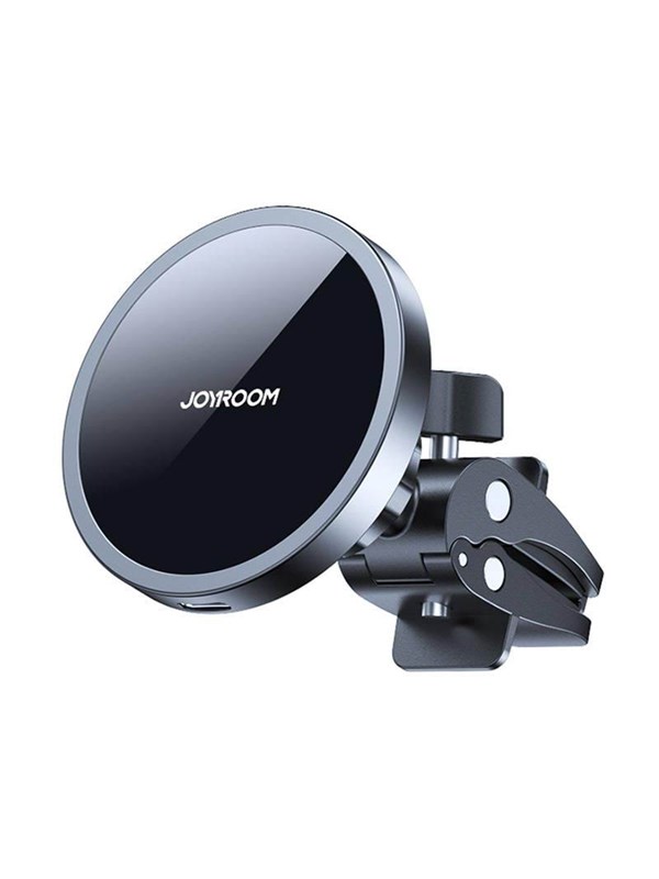 Joyroom - Telefoonhouder Auto Ventilatierooster Geschikt voor iPhone MagSafe - Draadloze Oplader - Zwart