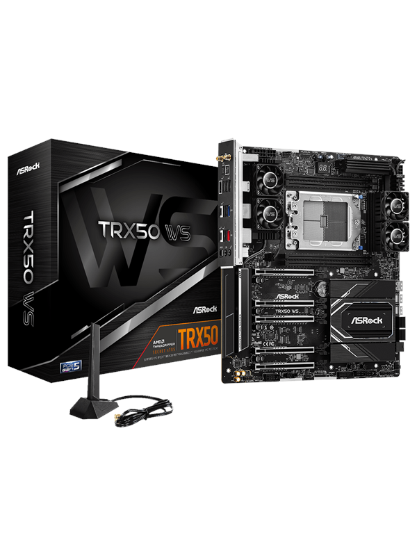 ASRock TRX50 WS Moederbord - AMD TRX50 - AMD sTR5 - DDR5 RAM - Extended ATX