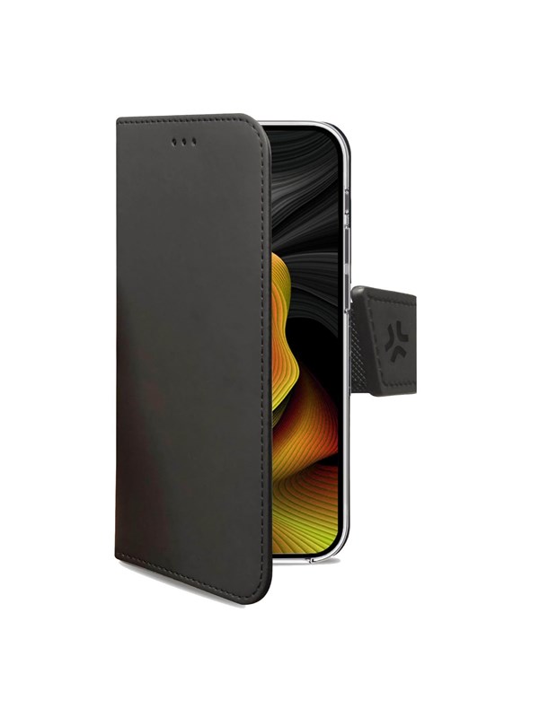 Celly Wally Bookcase Hoesje - Apple iPhone 15 Pro Max - Kunstleer - Pasjeshouder - Zwart
