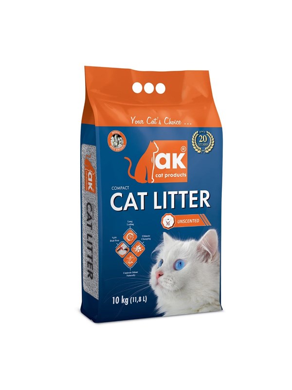AK Compact klontvormende kattenbakvulling ongeparfumeerd 10 kg