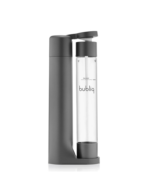 Bubliq Matte grey bubliq drink carbonator incl. gas cylin