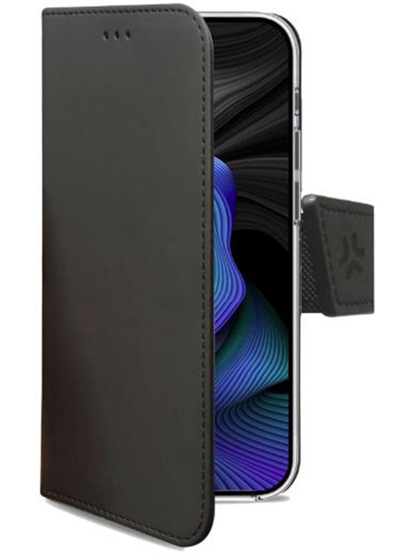 Celly Wally Bookcase Hoesje - Geschikt voor Samsung Galaxy S23 FE - Kunstleer - Pasjeshouder - Zwart