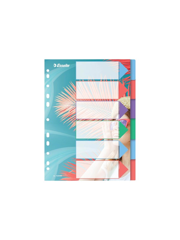 Esselte Colour'Breeze - divider - 6 parts - for A4 - multicolour