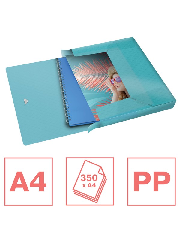 Esselte Colour'Breeze documentenbox 40 mm Blauw