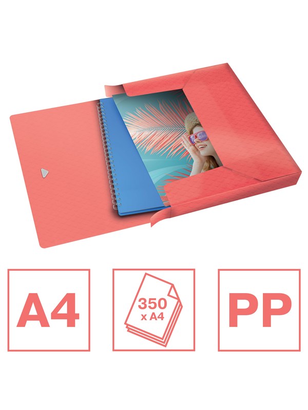 Esselte Colour'Breeze documentenbox 40 mm Koraal