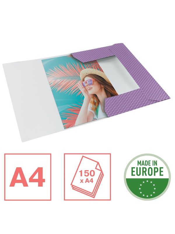 Esselte Colour'Breeze 3-klepsmap Karton Lavendel