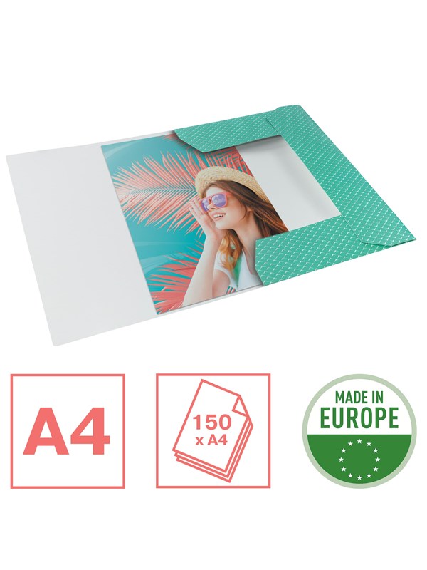 Esselte Colour'Breeze 3-klepsmap Karton Groen