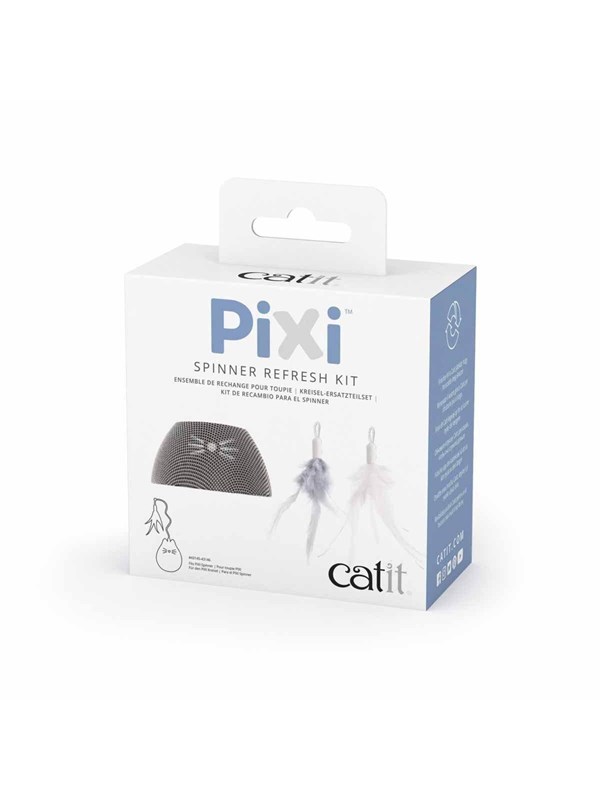 Cait - Speelgoed Voor Dieren - Kat - Ca Pixi Spinner Refresh Kit 8,5x8,5x4,5cm Gemengde Kleuren - 1st