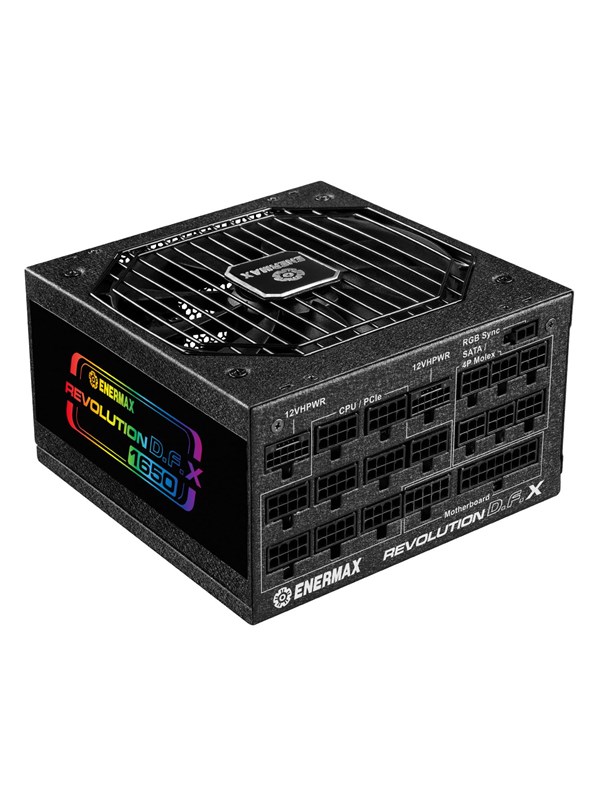Enermax Revolution D.F.X ERT1650EWT Voeding - 1650 Watt - 140 mm - ATX 3.0 - 80 Plus 80 PLUS Gold