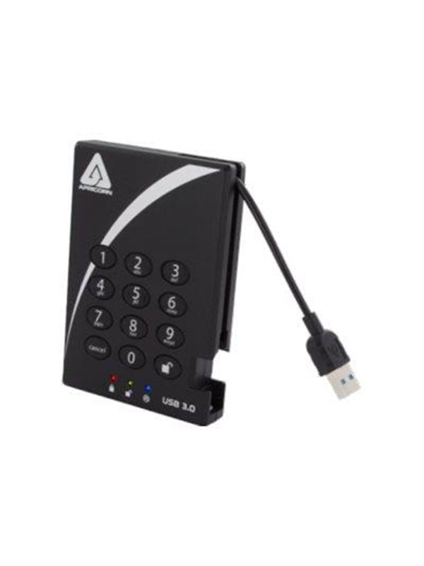 Lenovo Apricorn Aegis Padlock 3.0 - 2TB - External Hard drive - Black