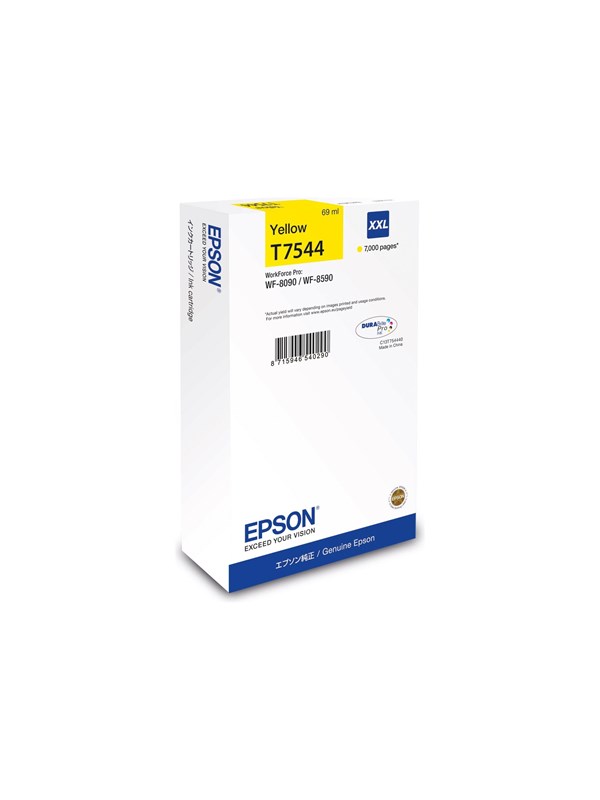 Epson T7544 - XXL size - yellow - original - ink cartridge
