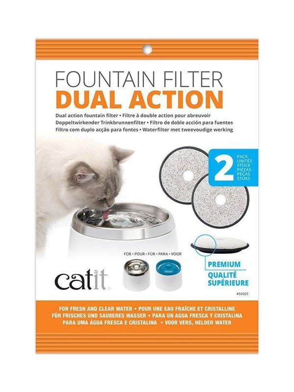 Catit Stainless Steel Drinkfontein - 2 extra filters