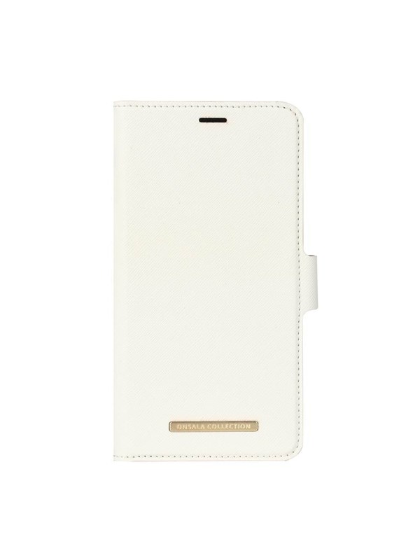 ONSALA Mobile Wallet Saffiano White iPhoneXs Max