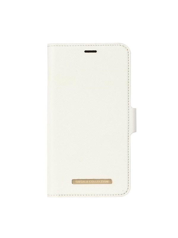 ONSALA Mobile Wallet Saffiano White iPhoneXR