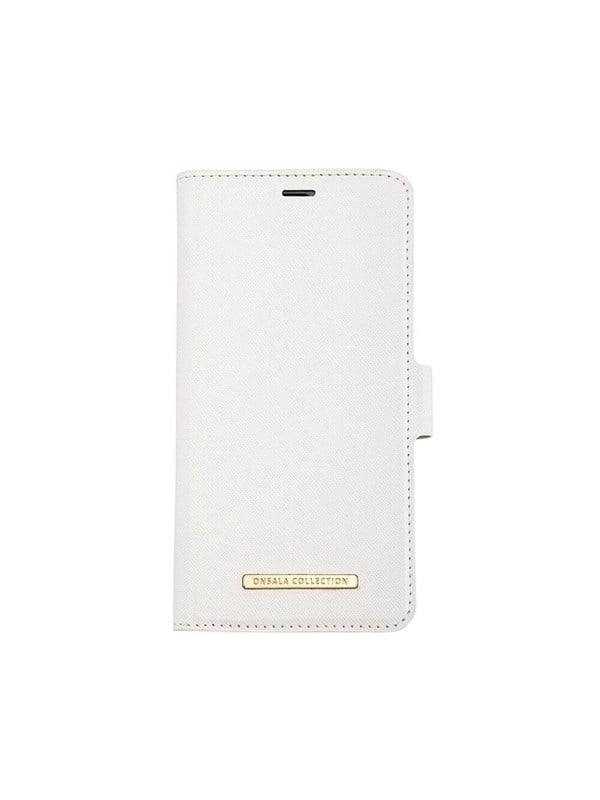 ONSALA Wallet Case Saffiano White - iPhone 11 Pro Max