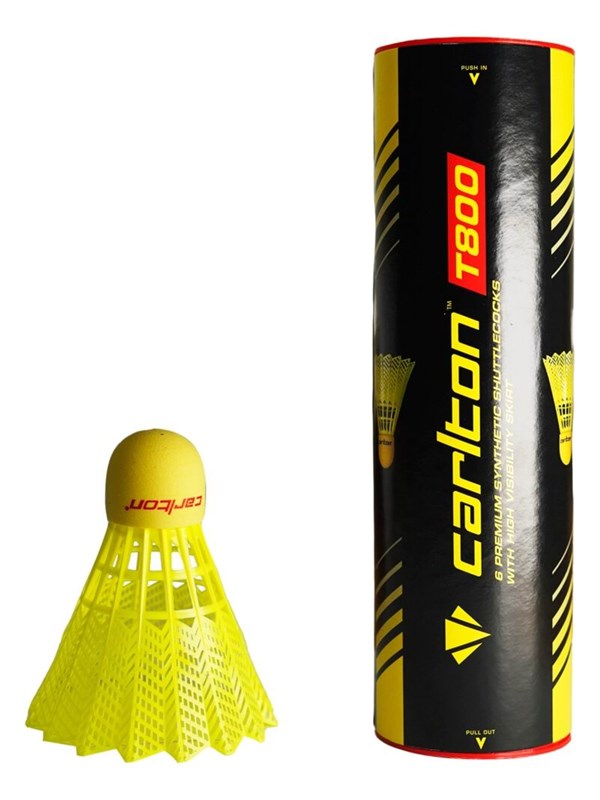 Carlton T800 Nylon Badminton Balls Yellow/Red