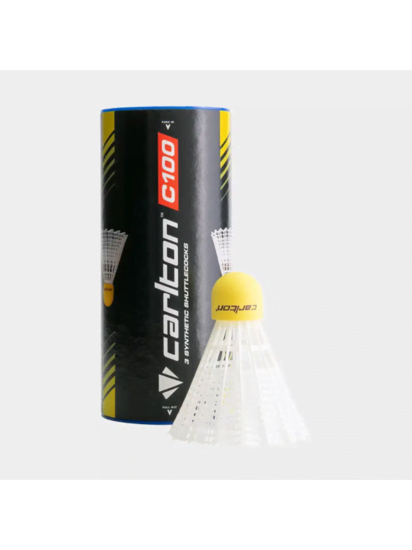 Carlton C100 White/Blue 3-pack Badminton Balls