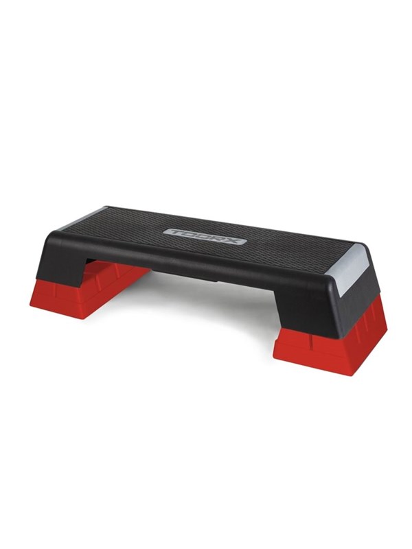 Toorx Fitness - Aerobic Step - Stepper - Verstelbaar - Rood met grijs