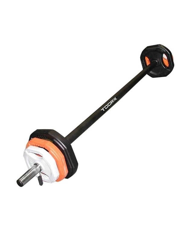 Toorx Fitness - BPSN Complete Halterset - 20 kg - Gewicht Schijf - Sport Gewichten - Fitness - Zwart - Per Stuk