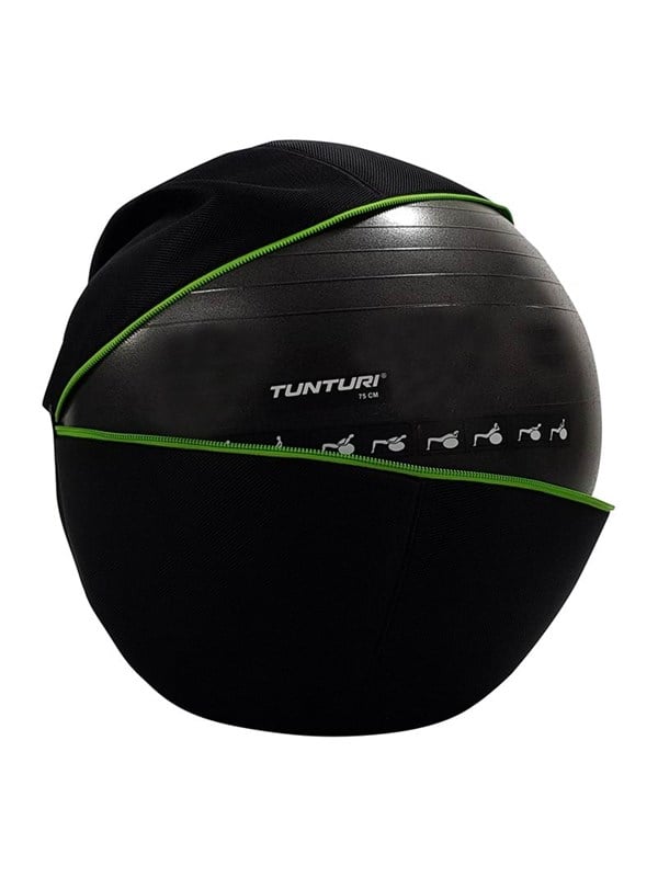 Tunturi Fitnessbal hoes - Fitnessbal - Hoes - 75cm - met groene rits
